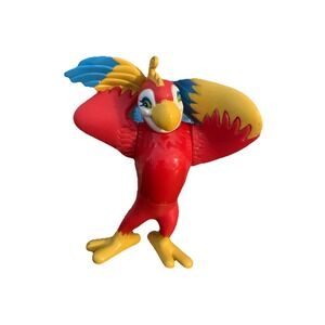 Vintage 2000 Rainforest Cafe Rio the Macaw Jungle Theme Jointed 4" Action Figure